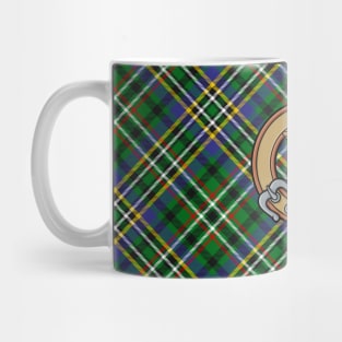 Clan Scott Crest over Green Tartan Mug